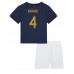 Billige Frankrike Raphael Varane #4 Hjemmetrøye Barn VM 2022 Kortermet (+ korte bukser)